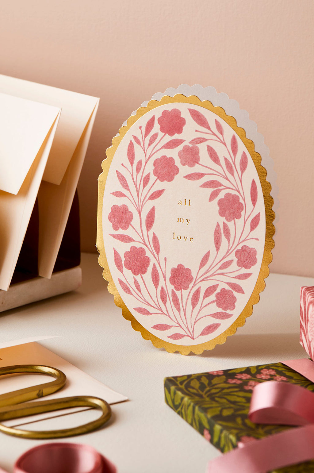 Rose Flora All My Love Card