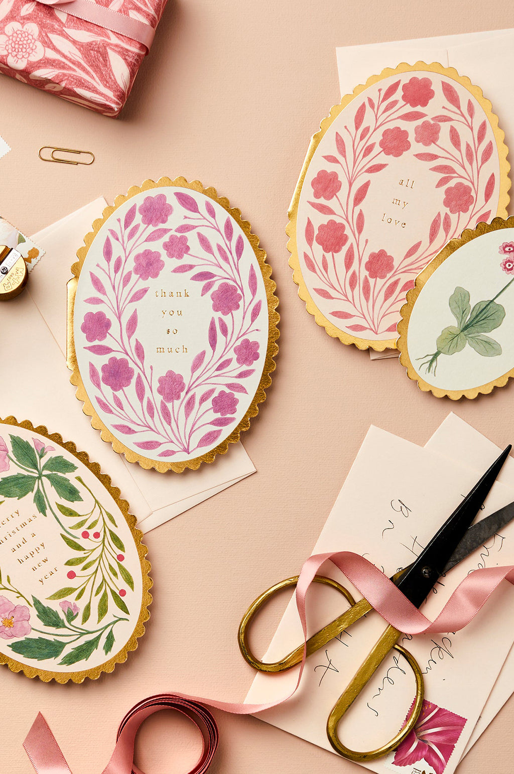 Violet Flora Thank You So Much Card