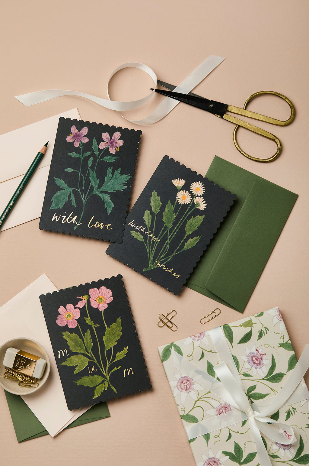 Geranium With Love Card