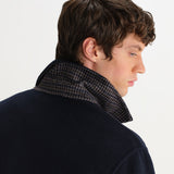 Hamblin Jacket Double Face Check Navy