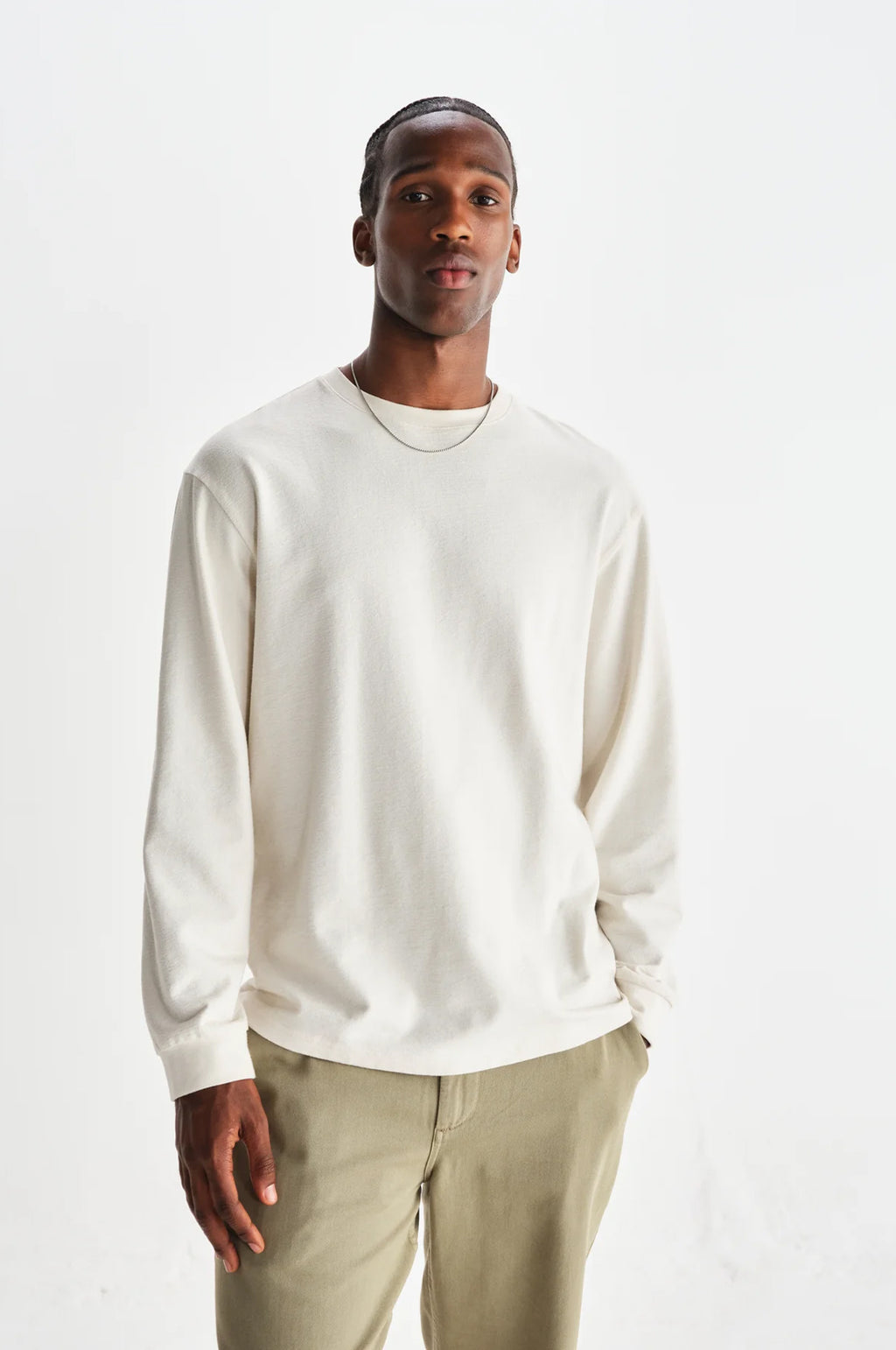 Hayden L/S Tee Jolt Ecru