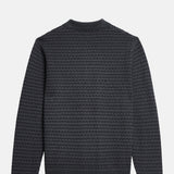 Oban L/S Polo Mini Geo Multi Grey
