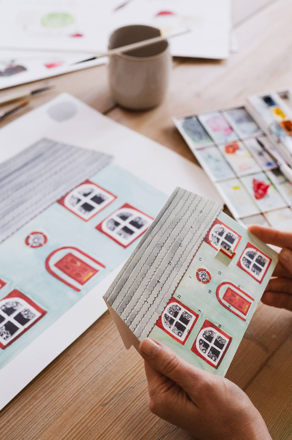 Humbug House Advent Calendar Christmas Card