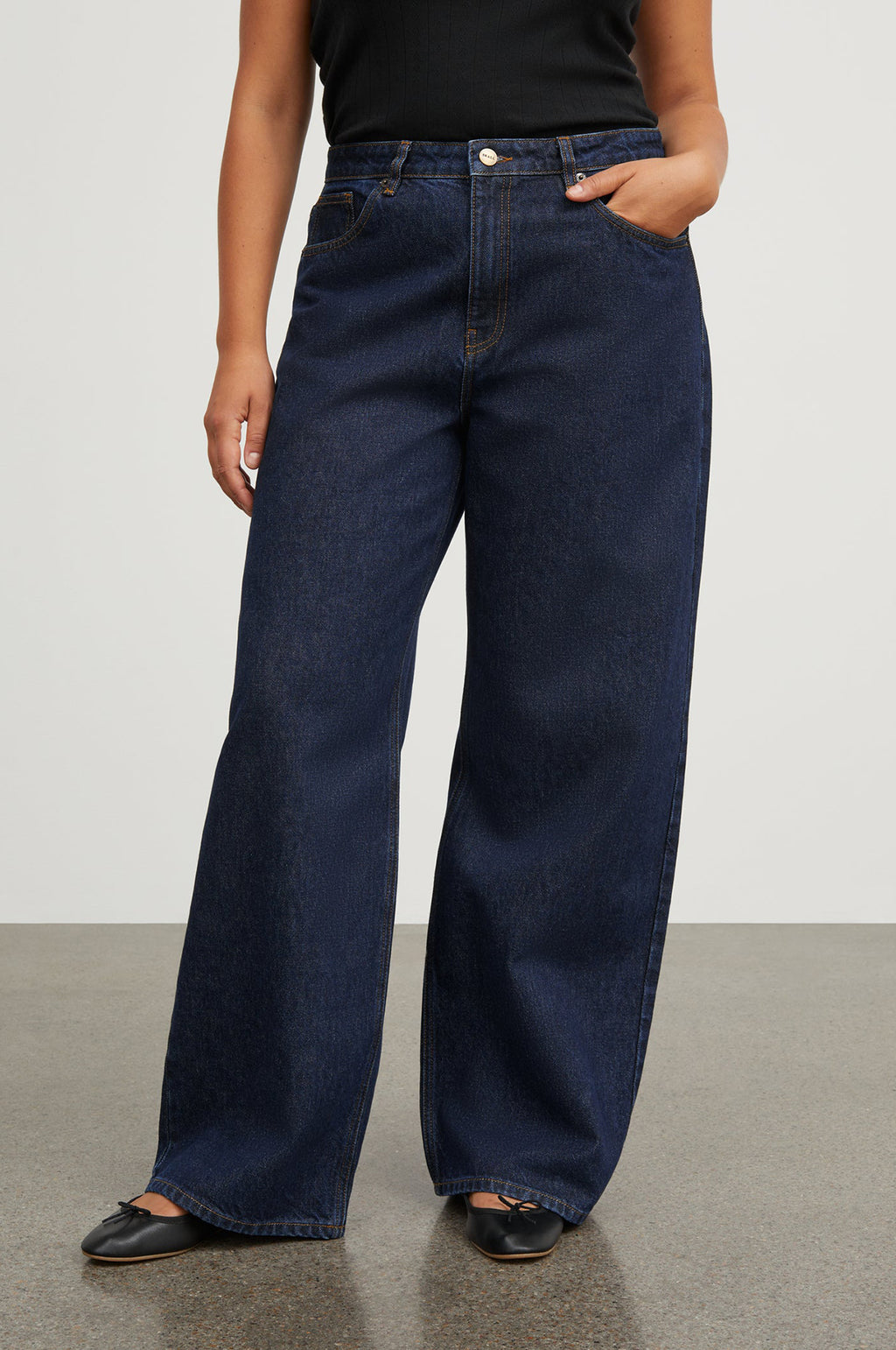 Willow Wide Jeans Indigo Blue