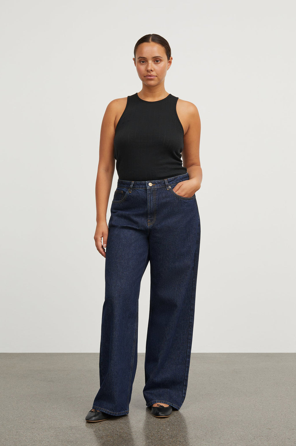 Willow Wide Jeans Indigo Blue
