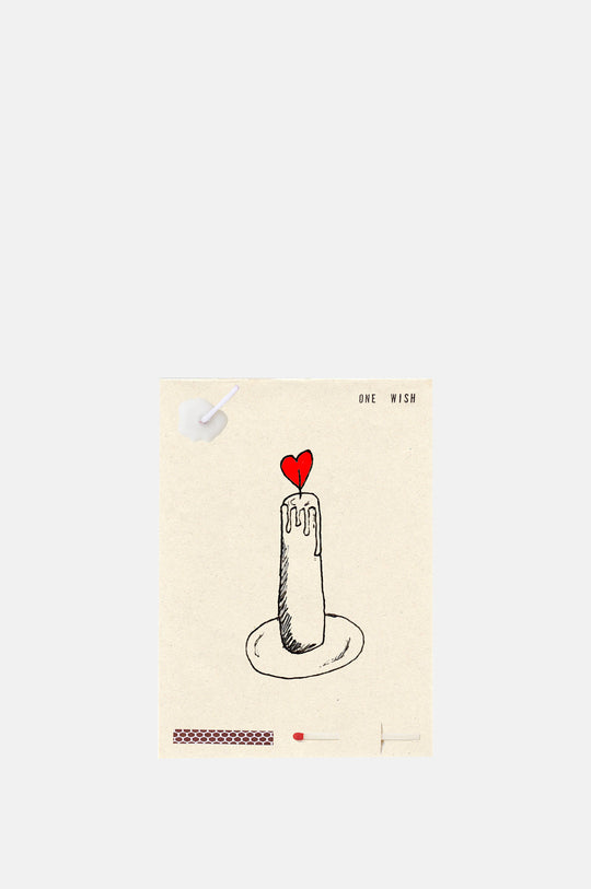 Love Candle Wish Card