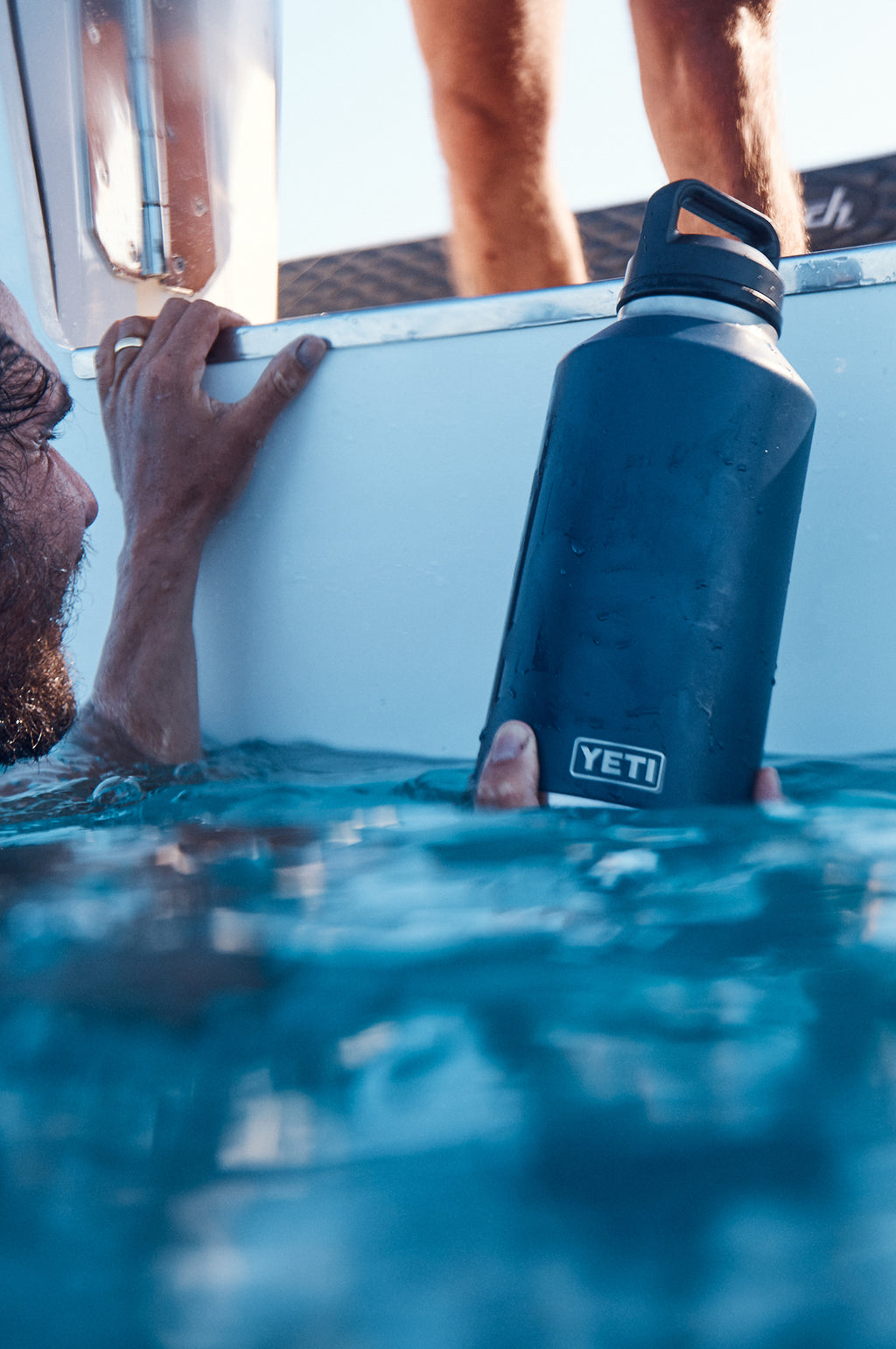 Yeti Rambler 64 Oz Bottle Chug Navy – The Hambledon