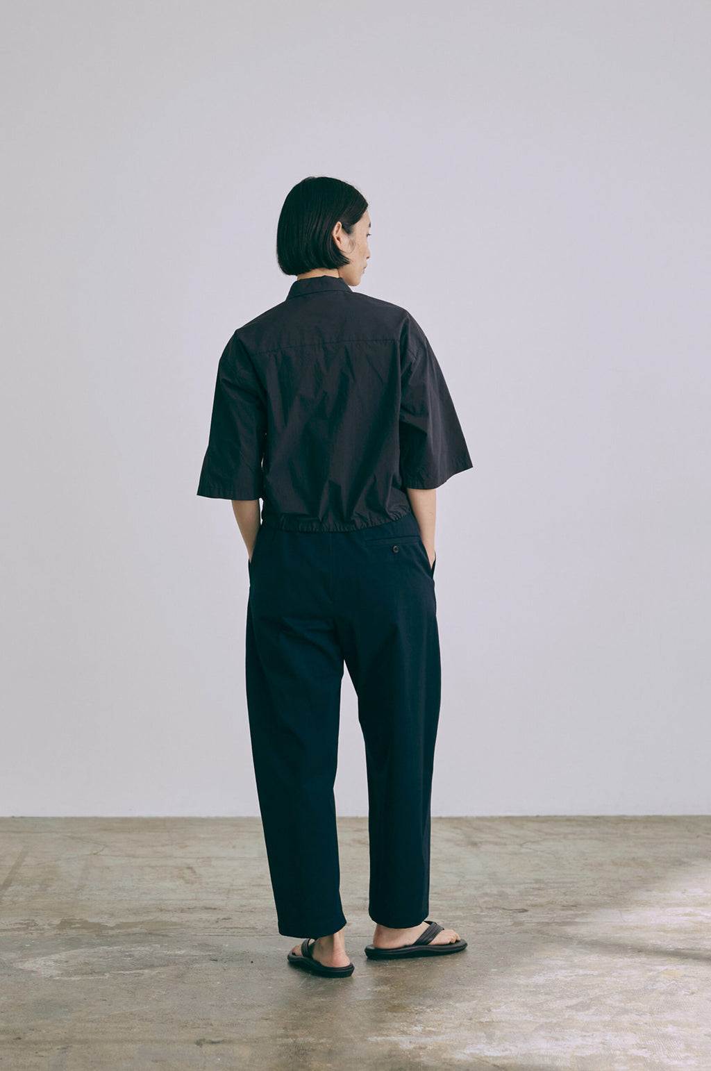 Ecru Chino Pants Navy