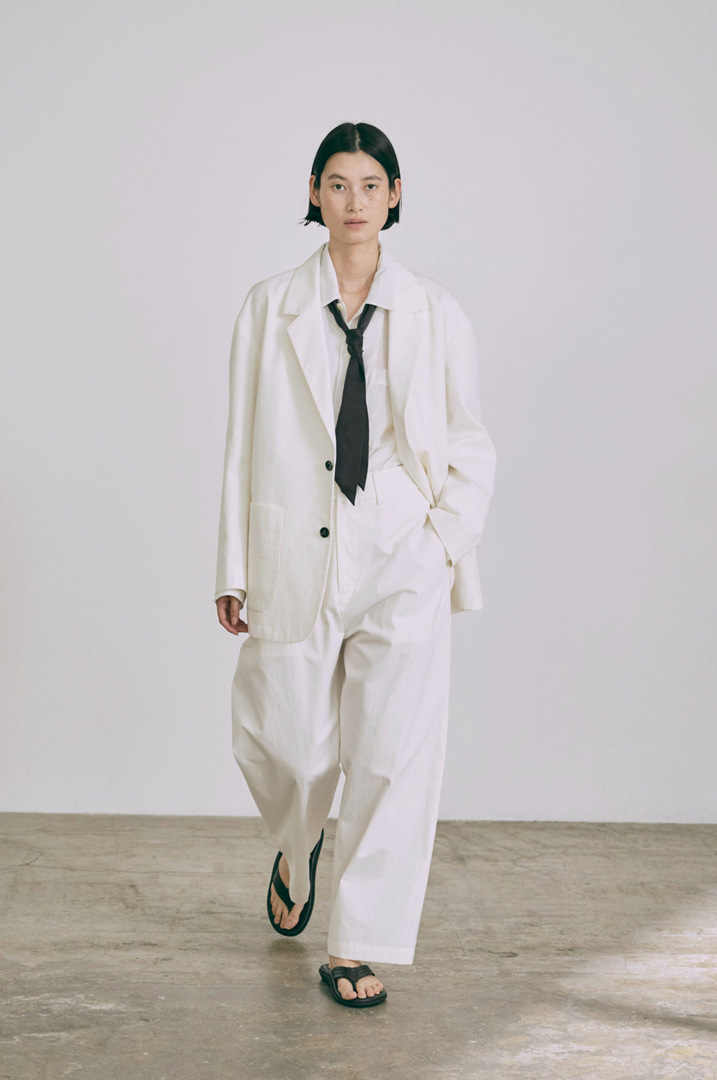 Ecru Chino Pants Off White