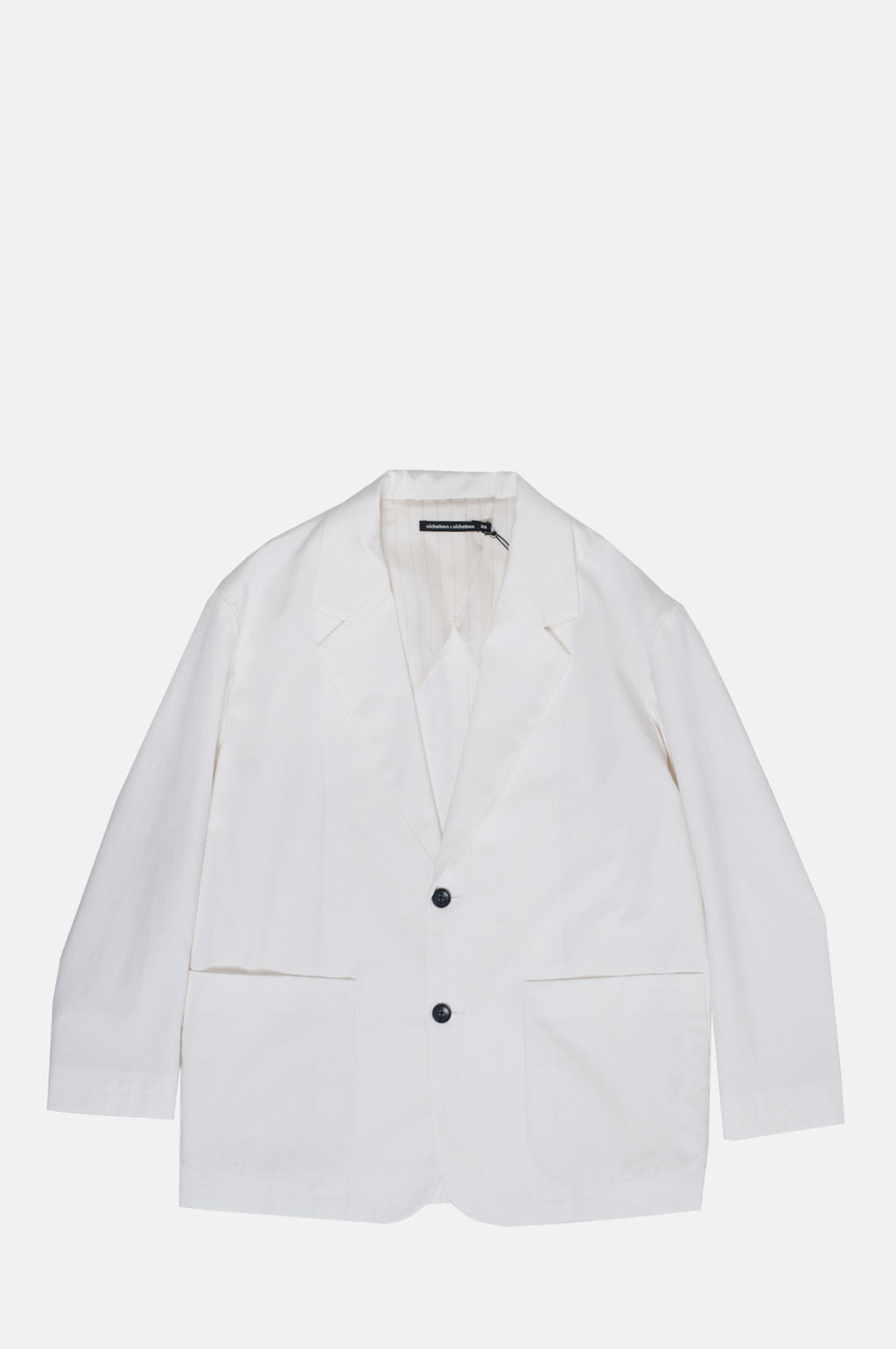 Nicholson & Nicholson Porter Chino Jacket Off White.