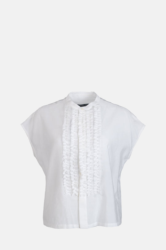 Ray Silk Top Off White