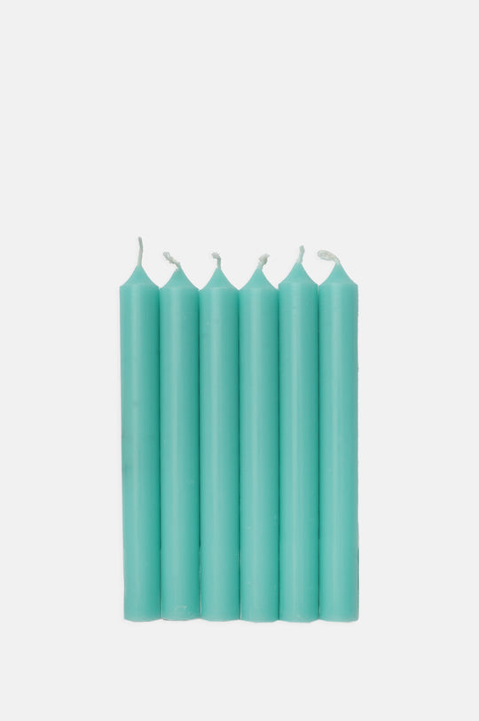 Box of 12 Vert Menthe Dinner Candles