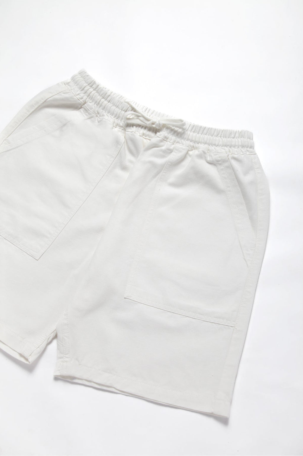 Mens canvas shorts elastic sales waist