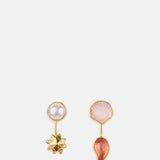 Detachable Drop Pearl Shell Earrings