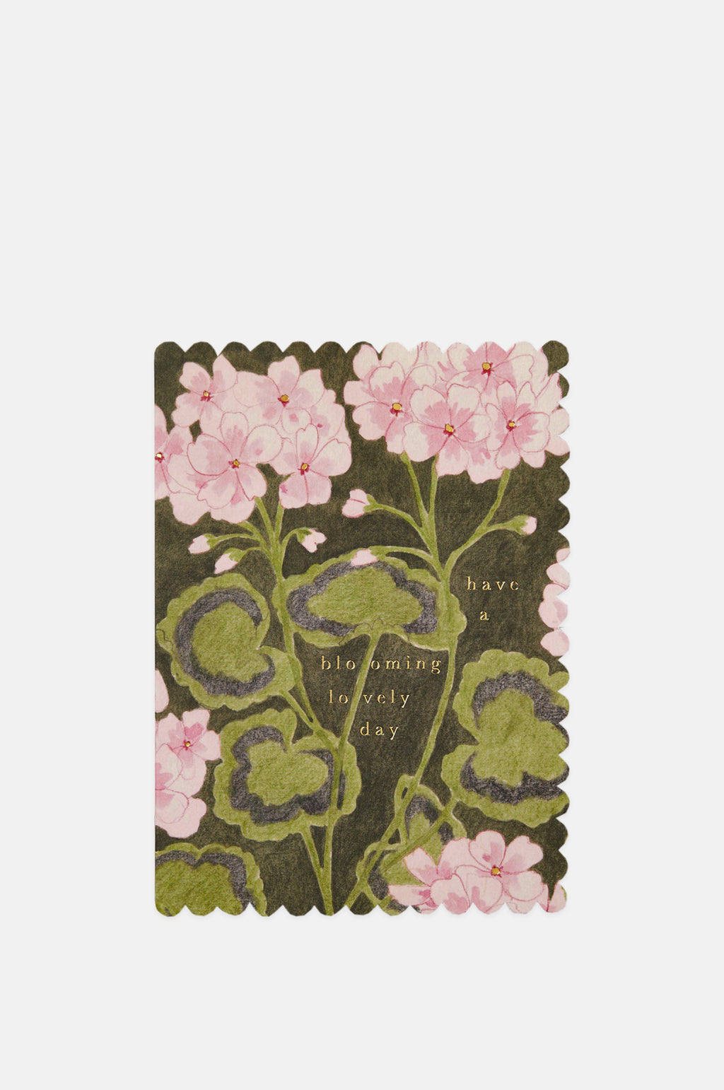 Geranium Blooming Lovely Day Card