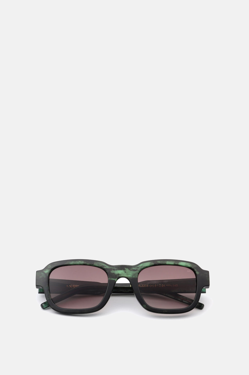 A.Kjaerbede Halo Sunglasses - Green Marble Transparent