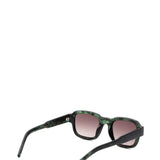 Halo Sunglasses Green Marble Transparent