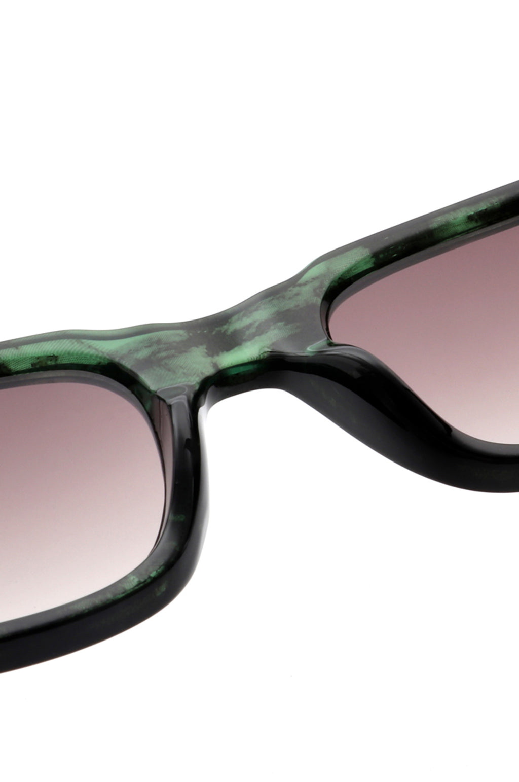 A.Kjaerbede Halo Sunglasses - Green Marble Transparent