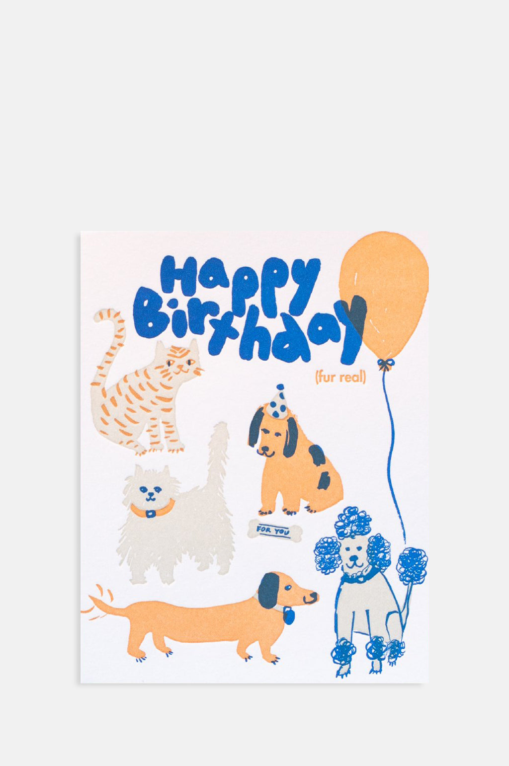 Happy Birthday Fur Real Card