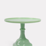 Mosser Glass 12 inch bright jade green footed cake plate.
