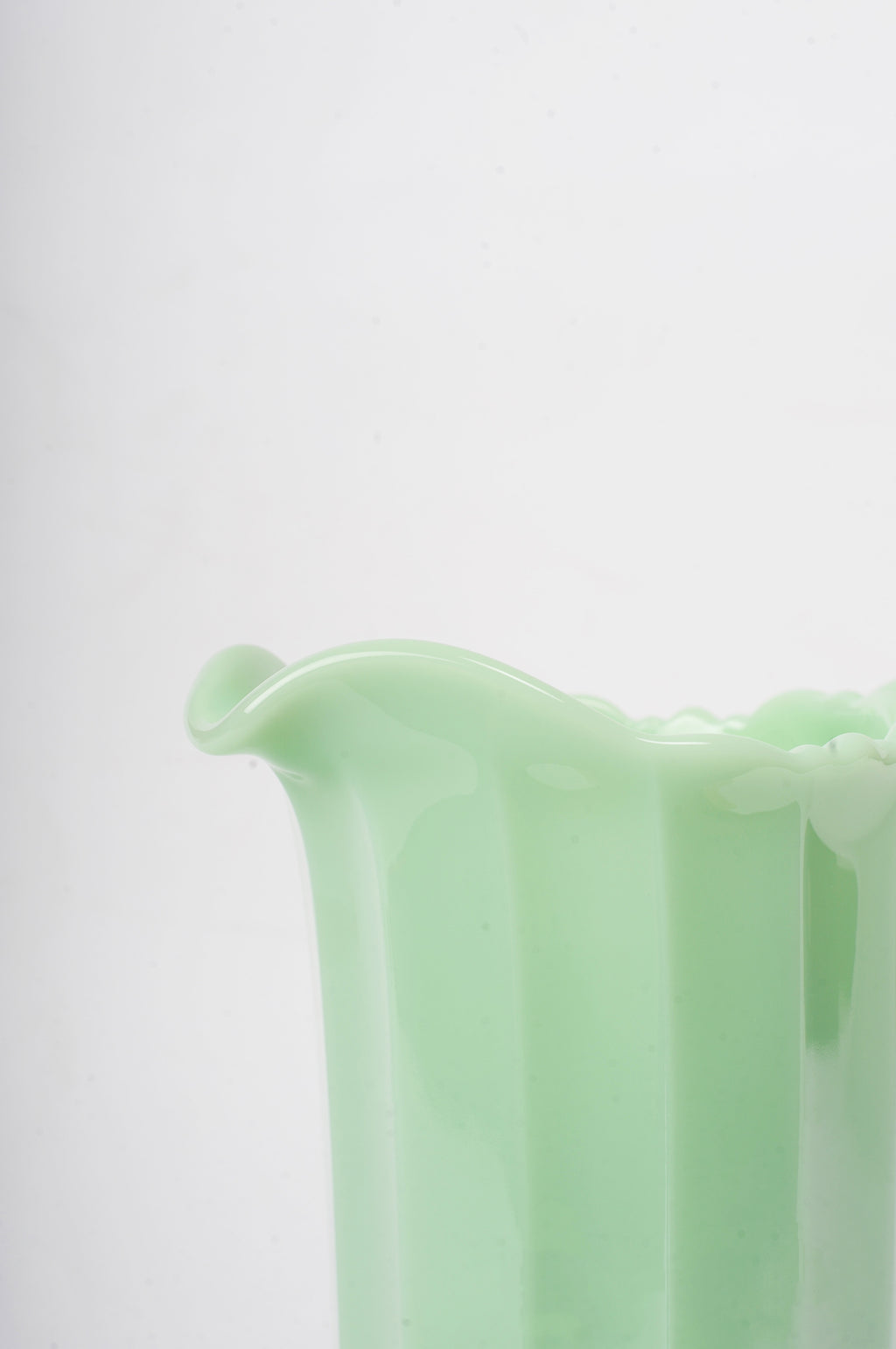 Jade Panel Pitcher — WARSAW CUT GLASS