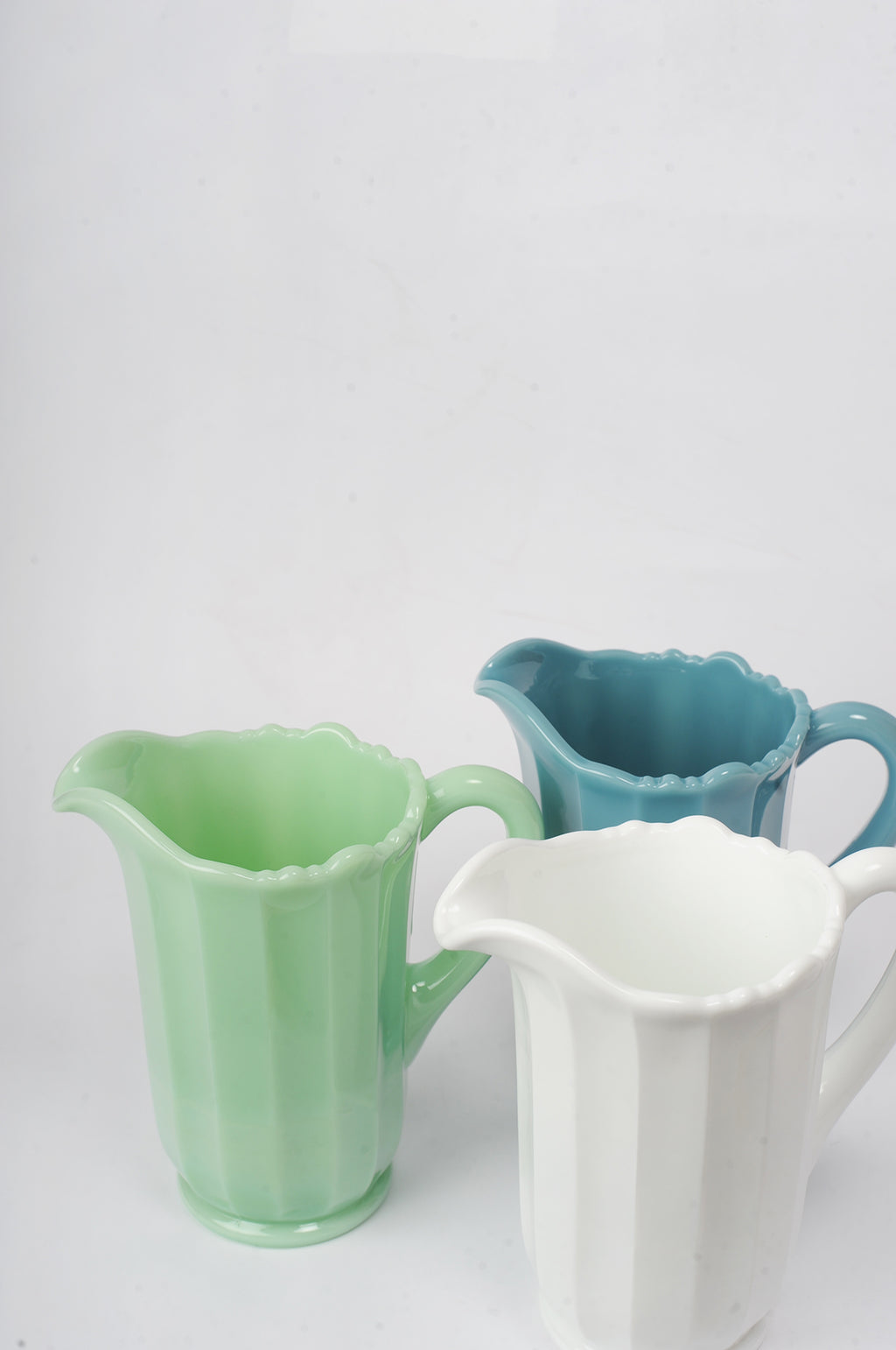 Jade Panel Pitcher — WARSAW CUT GLASS