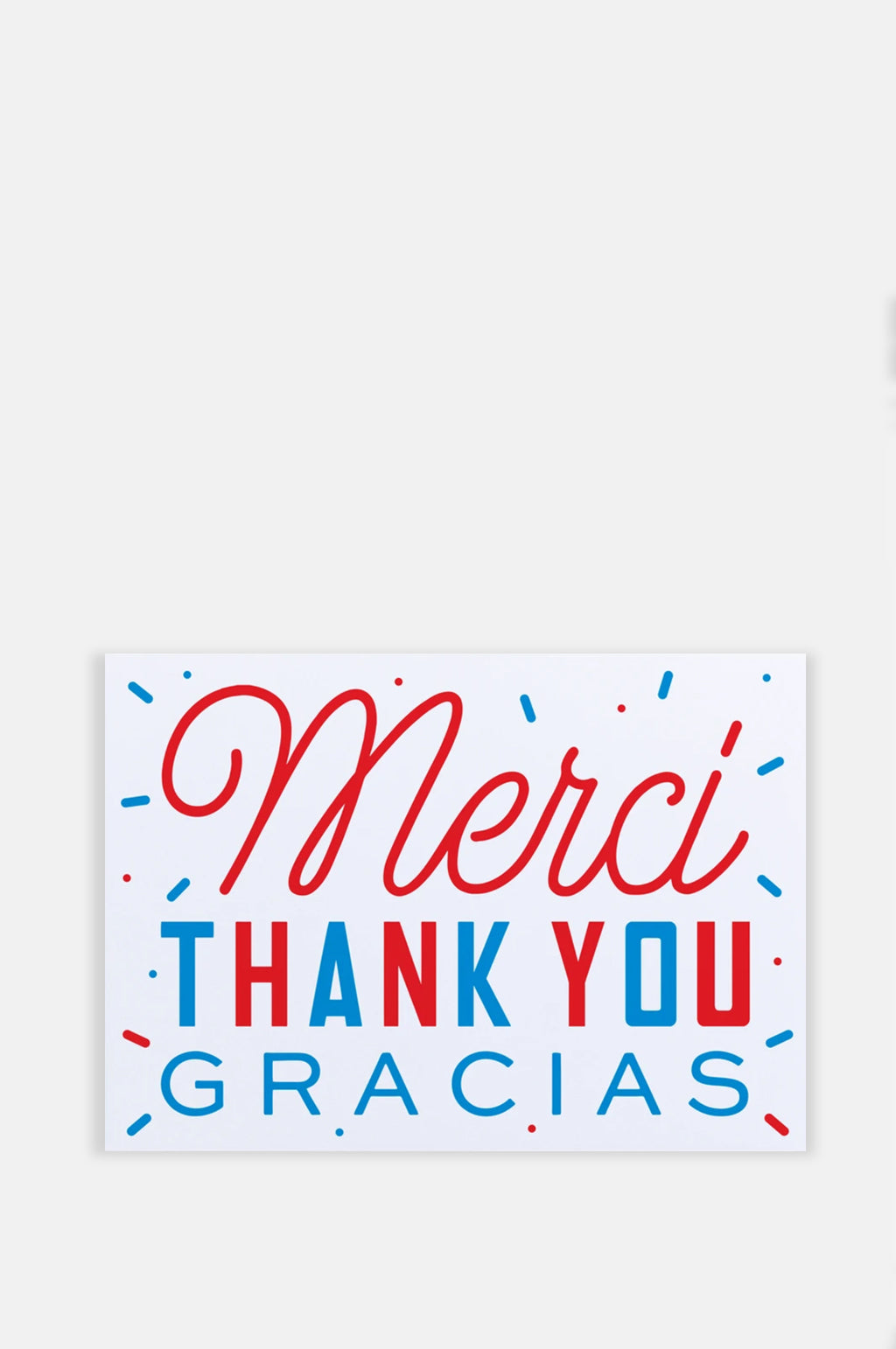 Merci / Gracias Card