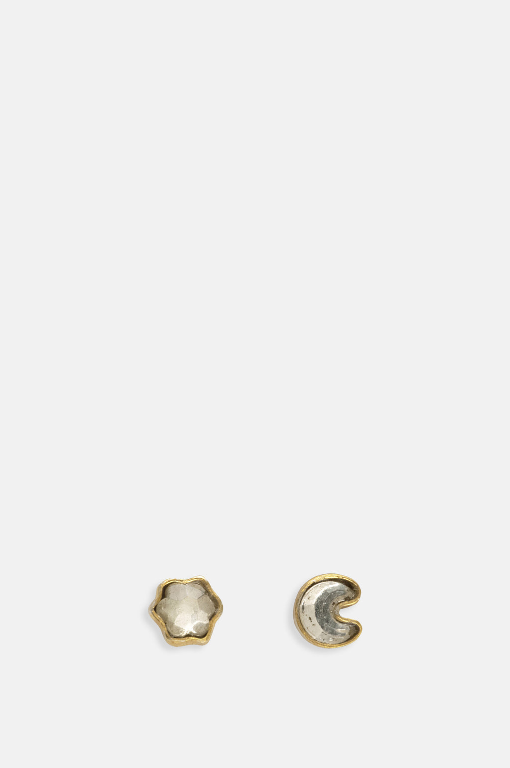 Mismatched Star & Moon Stud Earrings