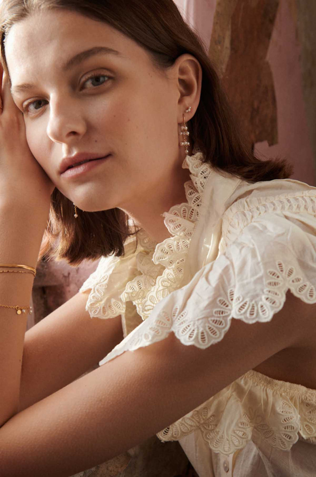 Ocean Treasure Gold Earchains