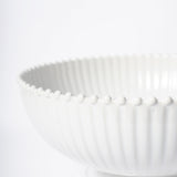 Pearl White Centerpiece Serving Bowl