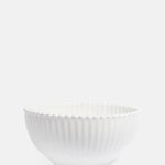 Costa Nova centerpiece serving bowl small with pearl edging and ribbed detailing.