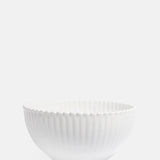 Costa Nova centerpiece serving bowl small with pearl edging and ribbed detailing.