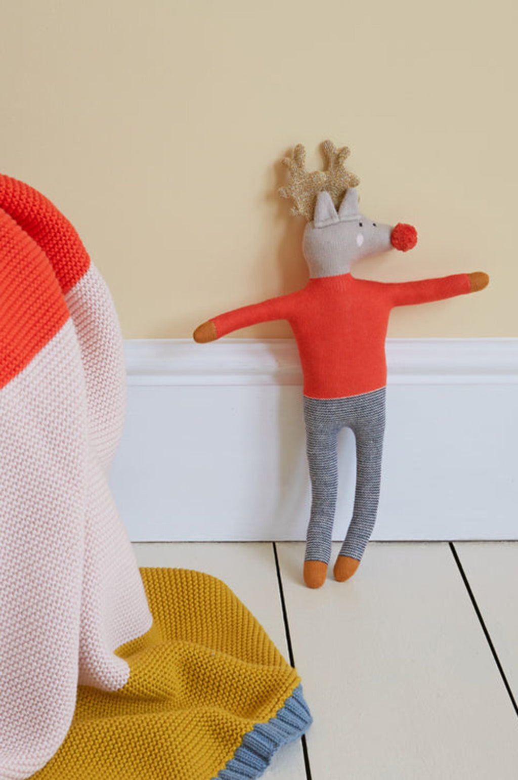 Reindeer Cotton Knit Soft Toy