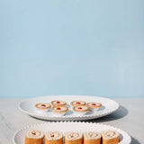 Pearl White Oval Platter Medium