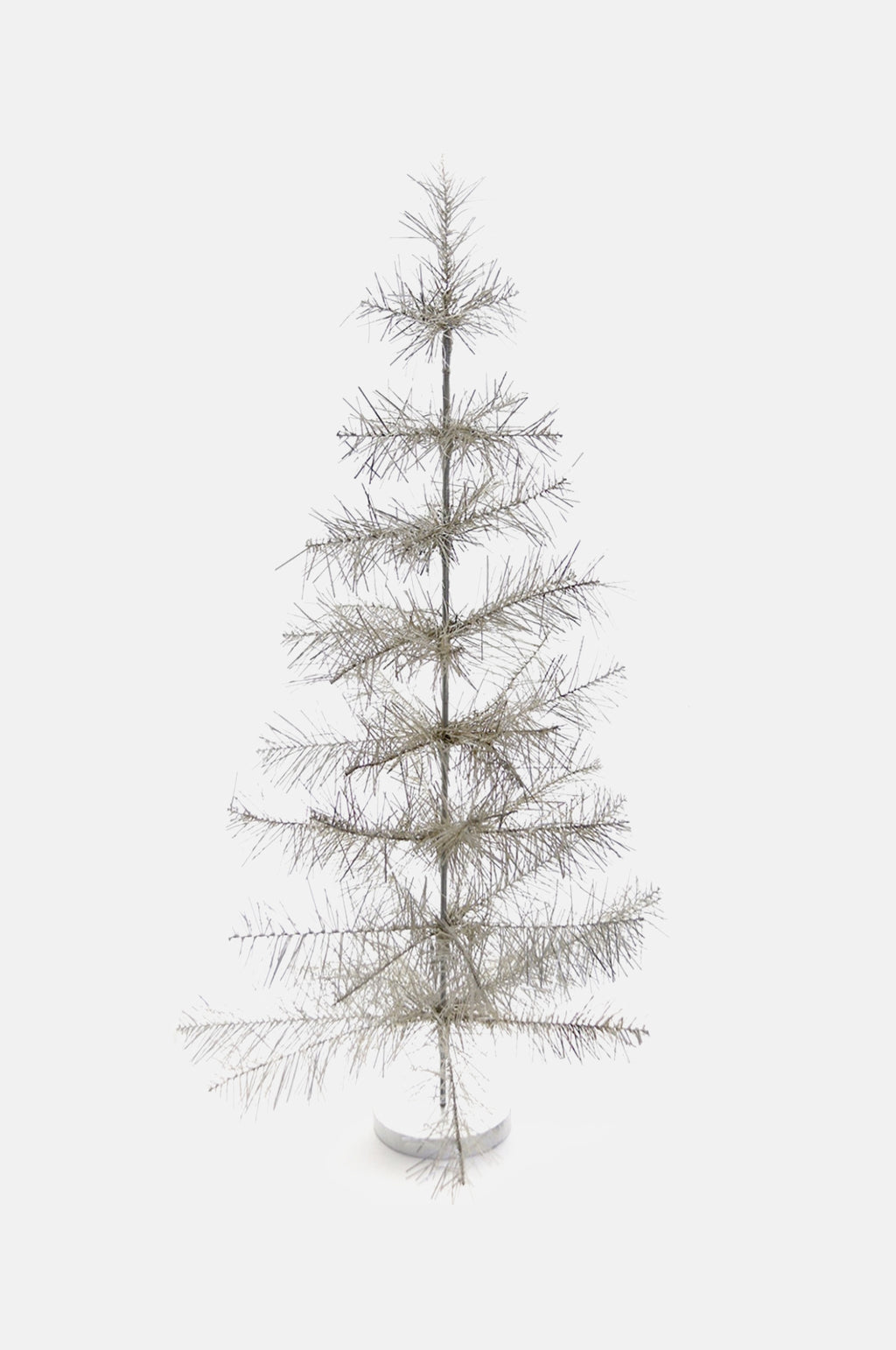 Silver Shaggy Mylar Tree Large