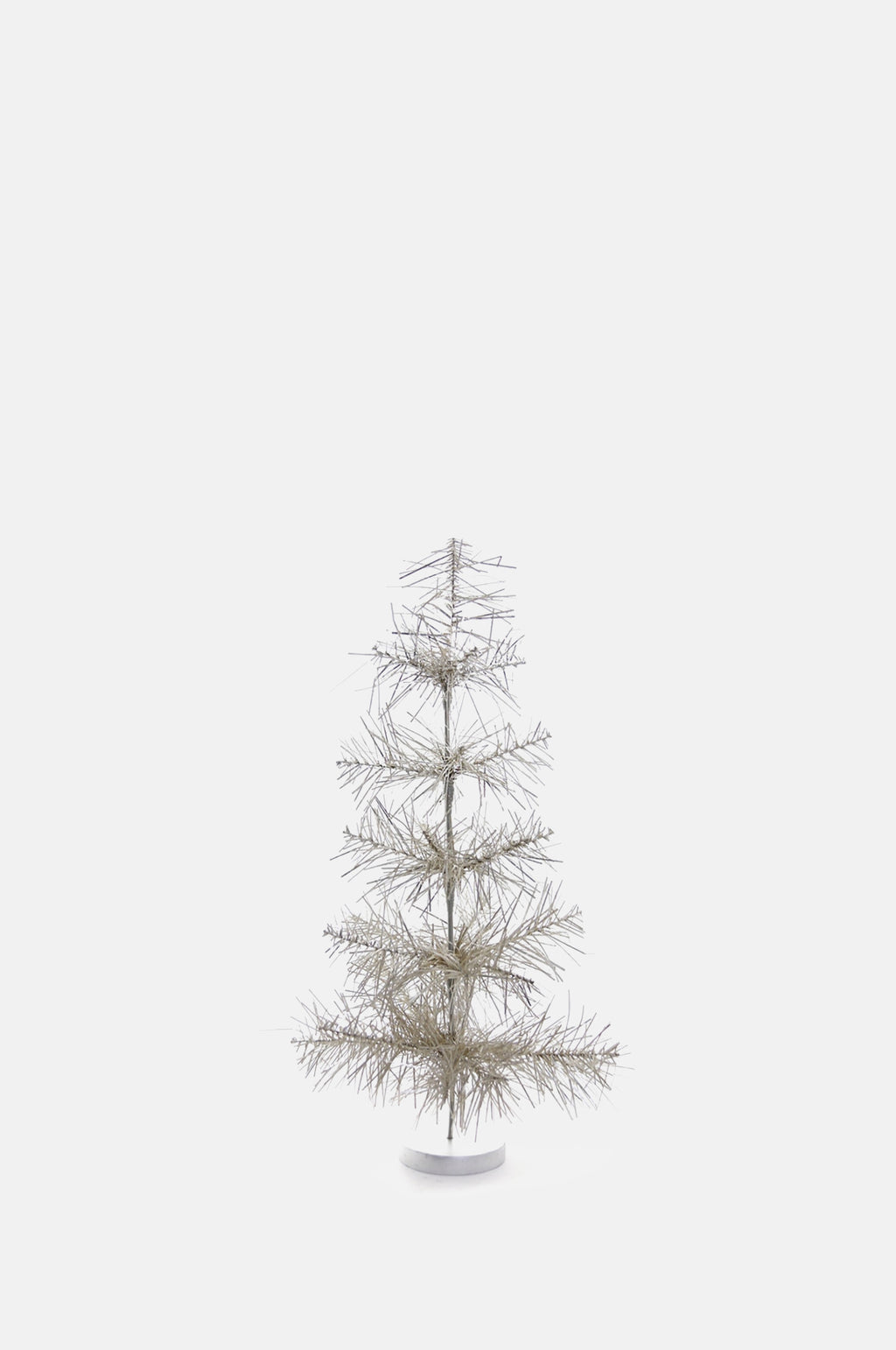 Silver Shaggy Mylar Tree Small