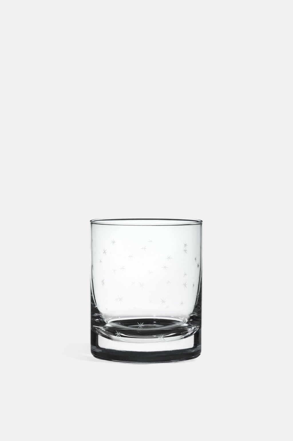 The Vintage List stars whisky glass pair with engraved star detailing.