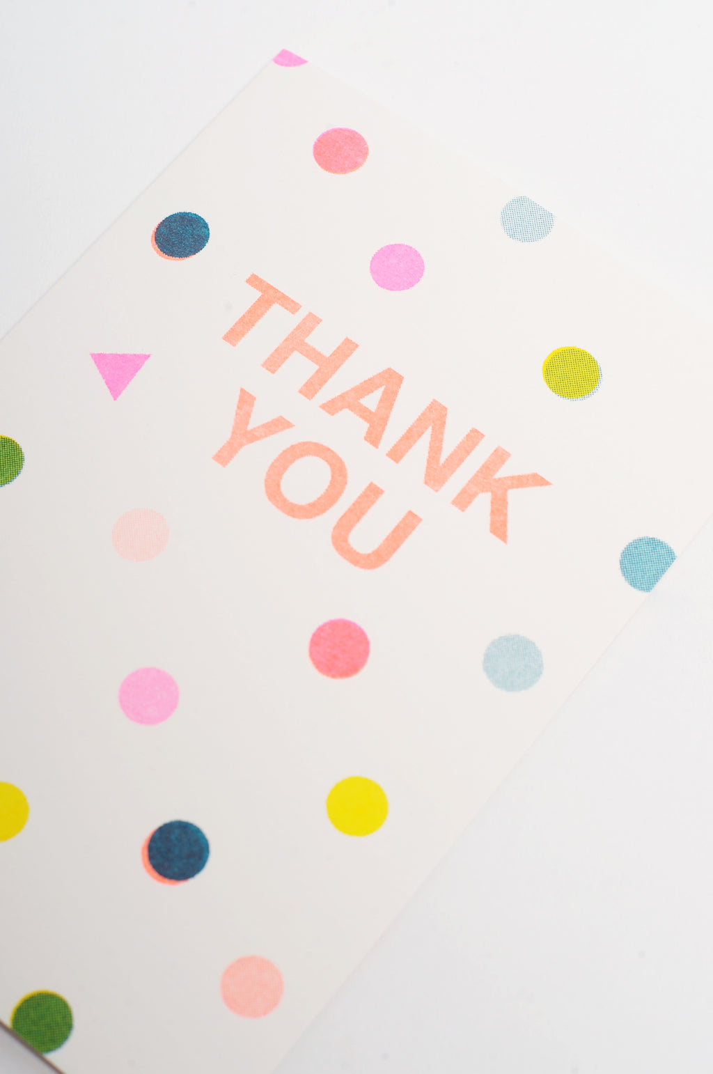 Thank You Spots Riso Shapes Card