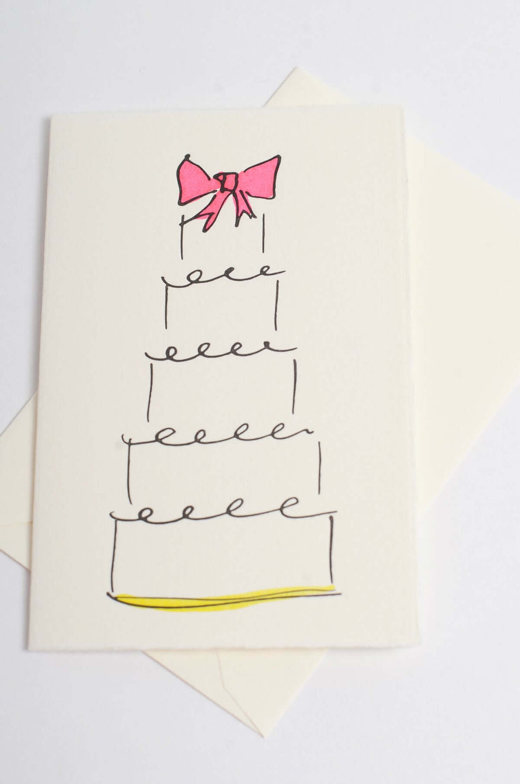 Wedding Cake Card in Pink