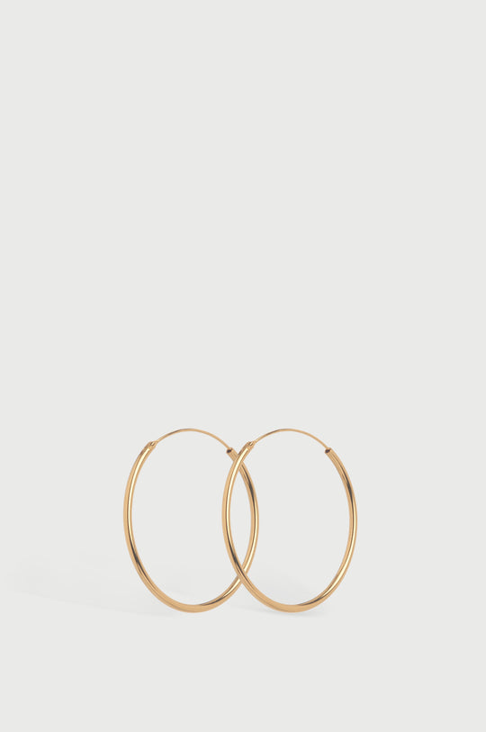 Plain Gold Hoops