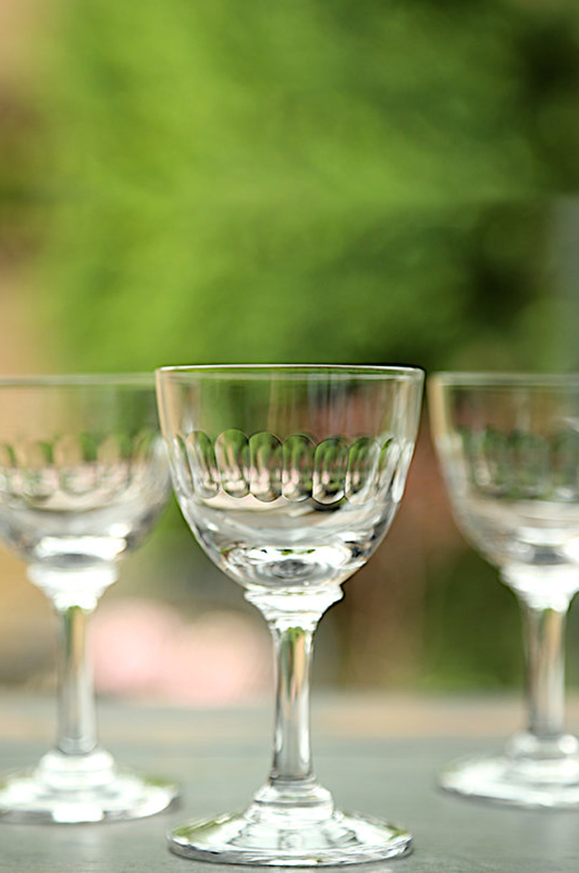 Crystal Red Wine Glasses Pair 'elizabeth', Vintage Style, Lead Free Crystal,  Set of 2 