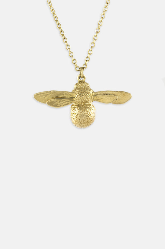Baby Bee Necklace Gold Plate