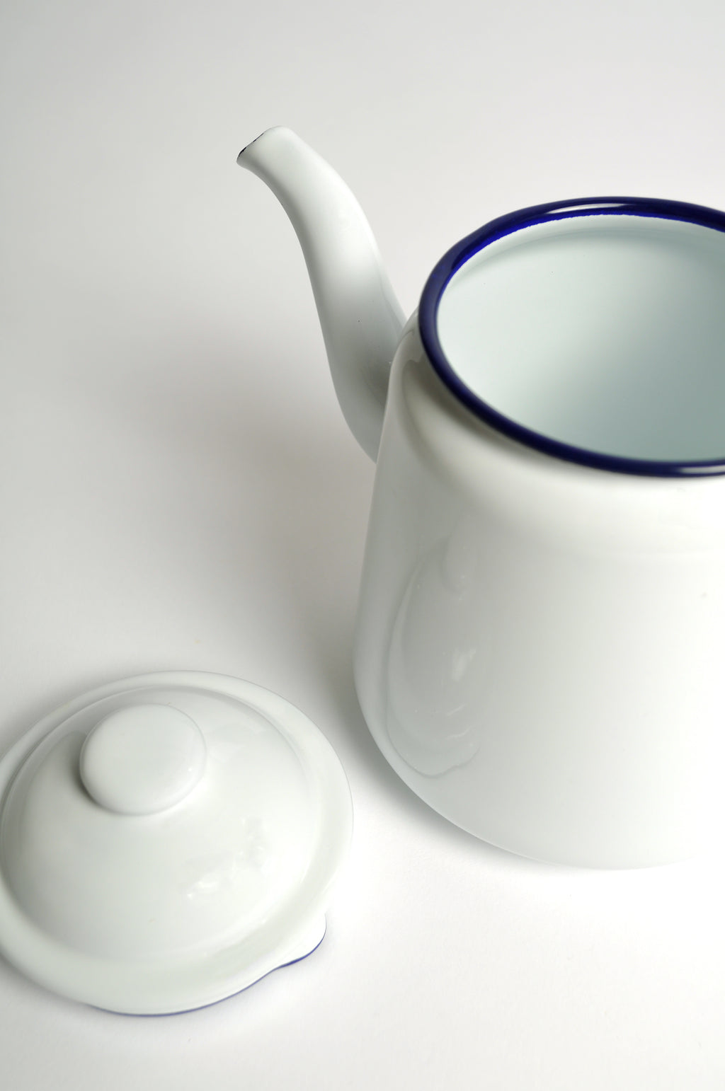 Falcon Enamelware Original White Teapot The Hambledon