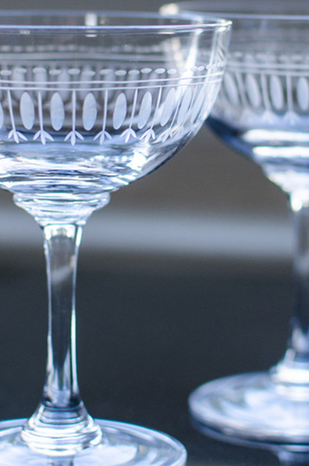 Ovals Champagne Saucer Set