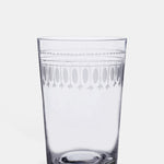 The Vintage List ovals tumbler set with band of oval motifs.