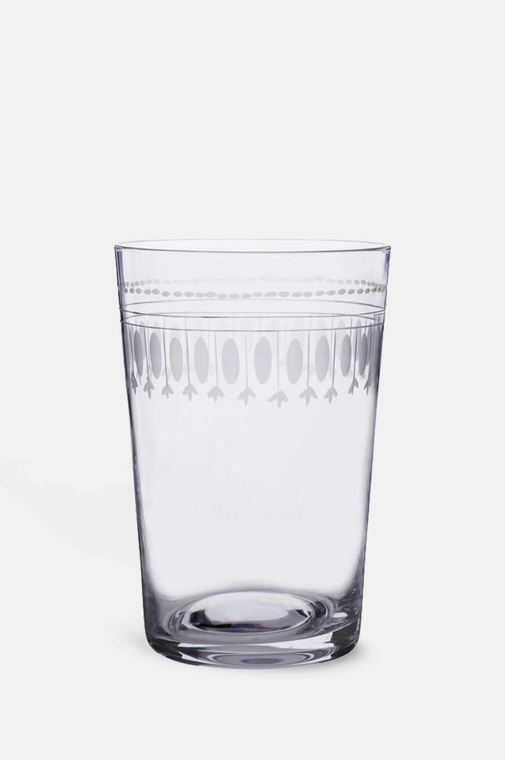 The Vintage List ovals tumbler set with band of oval motifs.