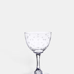 The Vintage List stars liqueur glass set with engraved star detailing.