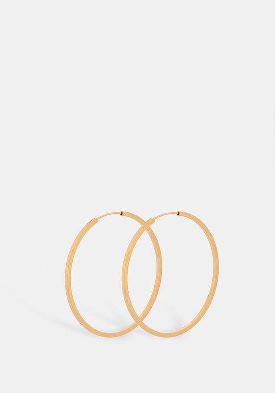 Small Orbit Gold Hoops