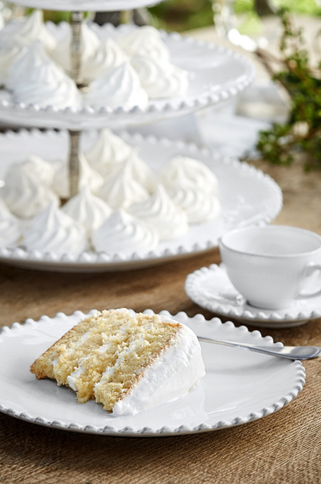 Pearl White Salad Plate